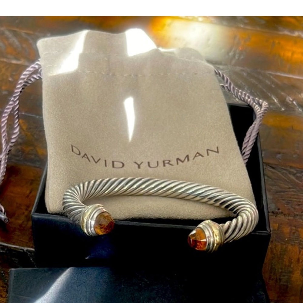 David Yurman Citrine classic cable bracelet
